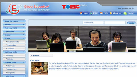 Luyện thi Toeic online